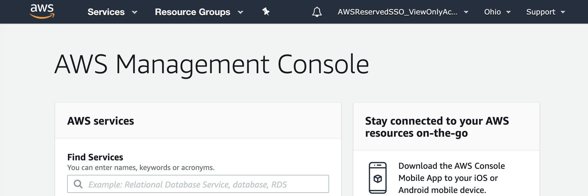 az-sso-mgmt-console